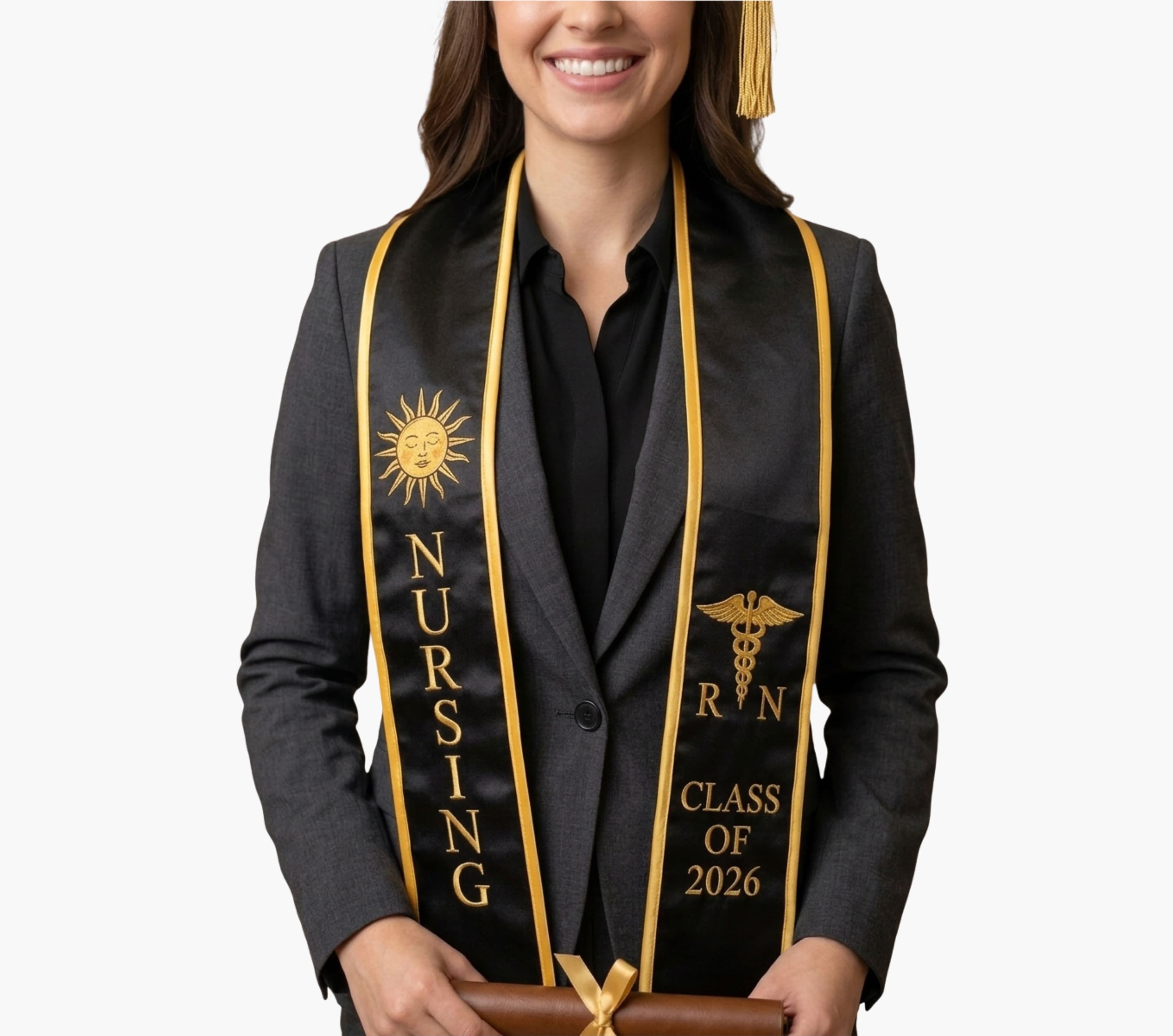 Embroidery Graduation Stole