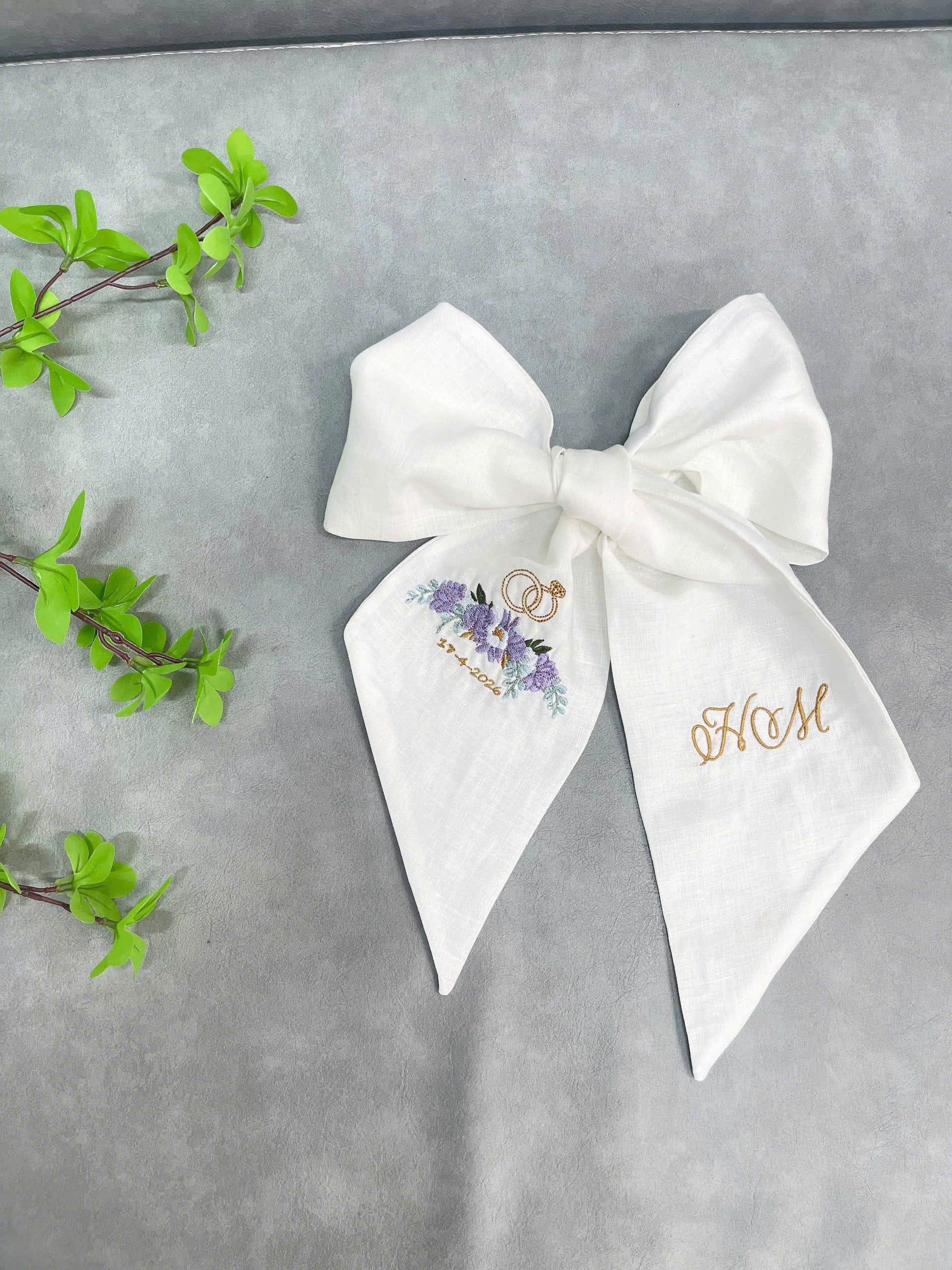 Embroidery Wreath Sash