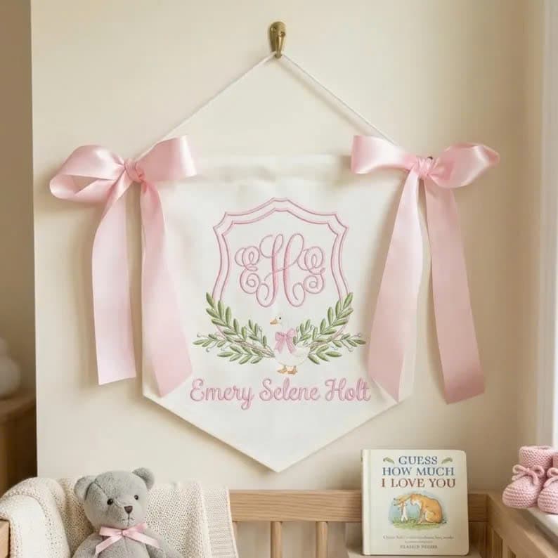 EMBROIDERY BABY BANER