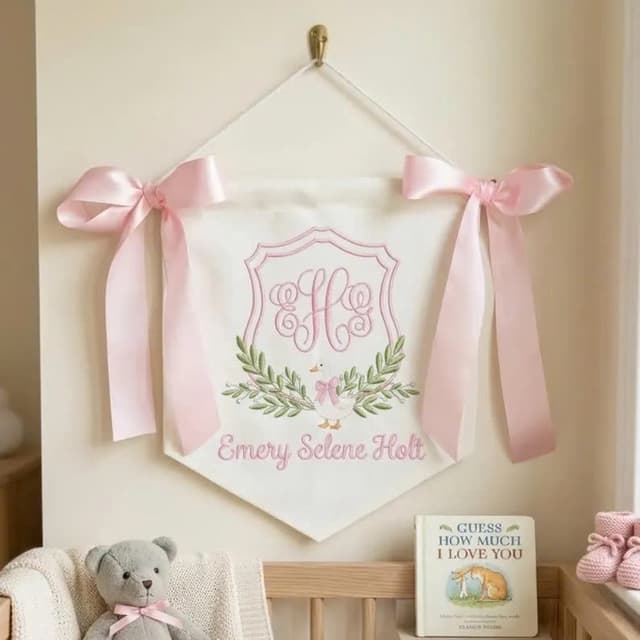 EMBROIDERY BABY BANER