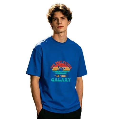 180g Single-sided Printed Men's T-shirt (Heat Transfer Print) | Cotton (Made in USA)