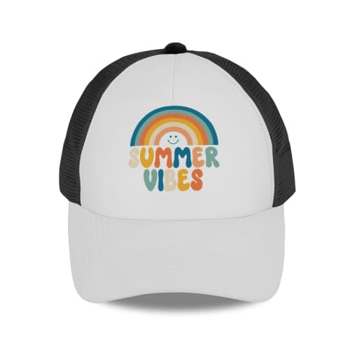 Curved Brim Mesh Baseball Cap | Polyester
