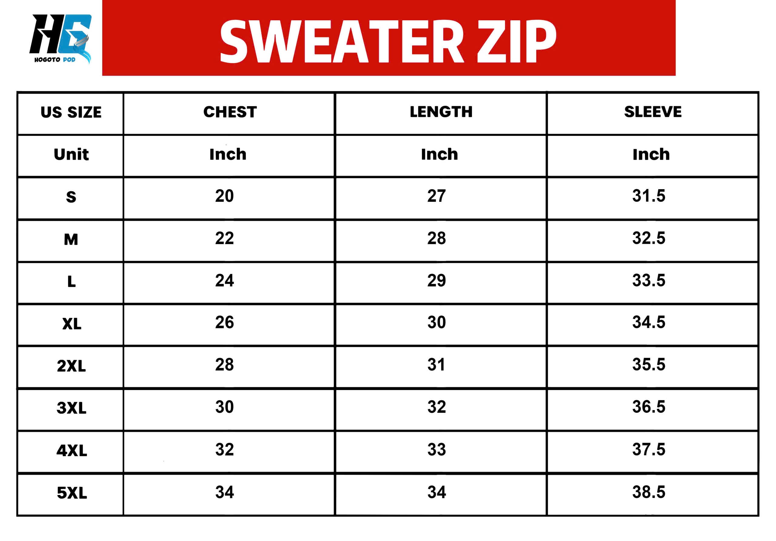 Quarter zip Embroidery description